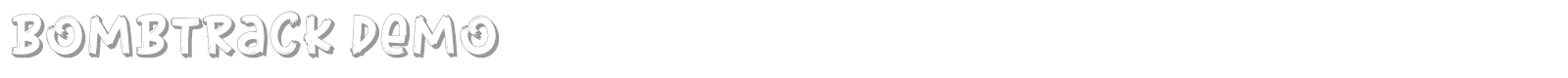 Bombtrack font preview